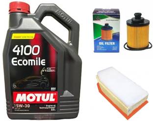 MOTUL 4100-Ecomile 5w30, Oil & Air filter Combo For Maruti ERTIGA (DIESEL) Synthetic Blend Engine Oil