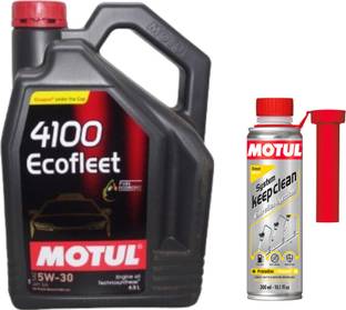 MOTUL 4100 ECOFLEET 5W30(4.5l)+SYSTEM KEEP CLEAN DIESEL(300ml)combo Technosynthese (Semi Synthetic)