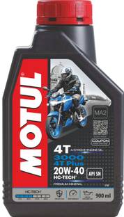 MOTUL 3000 4T Plus Plus 20W-40 HC-Tech Mineral Engine Oil