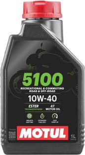 MOTUL 5100 4T 10W-40 Engine Oil -Engine Oil | Smooth shifting | For Easy Start-up Technosynthese (Semi Synthetic)