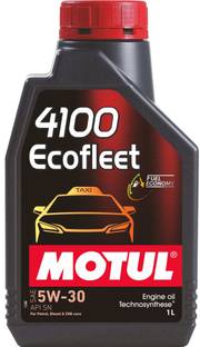 MOTUL 4100 EcoFleet 5W-30 API SN/CF Technosynthese Engine Oil for Petrol & Diesel Cars Technosynthese (Semi Synthetic)