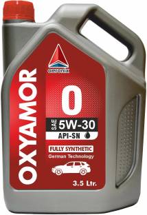 Aeronix oxyamor 5w-30 fully synthetic engine oil for all types of cars with diesel, petrol, C.N.G Engines Full-Synthetic Engine Oil
