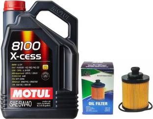 MOTUL 8100 XCESS-5W-40 & Oil Filter Combo for Maruti ERTIGA (DIESEL) Full-Synthetic Engine Oil