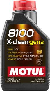 MOTUL 8100 X-Cleangen2 5W40 Engine Oil For Cars 100% Full-Synthetic Engine Oil