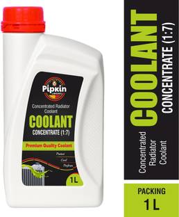 PIPKIN Concentrate Radiator 1 Litre Coolant Using Ethylene Glycol / for Petrol, Diesel Cars Commercial Vehicle & Enhanced Radiator Life - 1:7 Coolant Green
