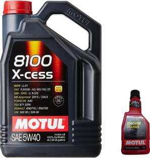 MOTUL 8100 X-CESS 5W-40(4l)+Engine Flush(250ml)Combo Full-Synthetic Engine Oil