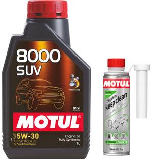MOTUL 8000 SUV 5W30(1lit)+SYSTEM KEEP CLEAN GASOLINE(300ml)Combo Full-Synthetic Engine Oil