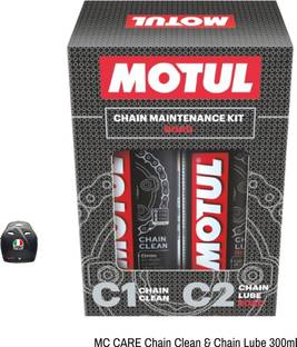 MOTUL MTCD-066 AGU Sticker Chain Cleaner C1 & Chain Lube Road C2 (150 ml) Chain Oil