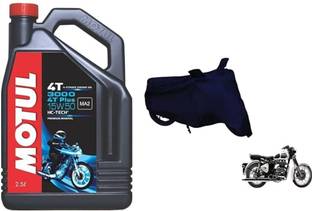 MOTUL Bullet 3000 15w50 Engine oil and Body cover combo High Performance Engine Oil