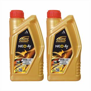 AUTO PICKUP Premium 1+1 Combo Pack Of 2 Neo-4T 20W40 API-SN High-Performance Motorcycle Engine Oil & High-Mileage Engine Oil
