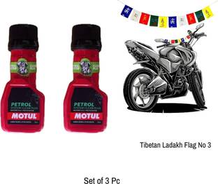 MOTUL MTCD-102 Petrol System Clean Plus & Flag High-Mileage Engine Oil