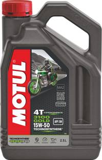 MOTUL 3100 Gold 4T 15W-50 Synthetic Blend Engine Oil