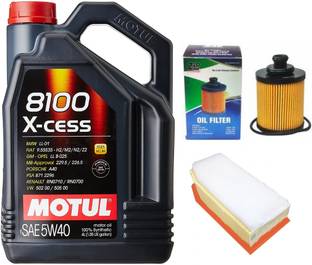 MOTUL 8100 XCESS-5W-40, Oil & Air Filter Combo for Maruti ERTIGA (DIESEL) Full-Synthetic Engine Oil