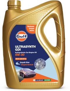 Gulf ULTRASYNTH GDI 5W30 API SP, ILSAC GF-6A | Developed for Petrol, E20 & CNG Passenger Cars | 4 Wheeler Full-Synthetic Engine Oil