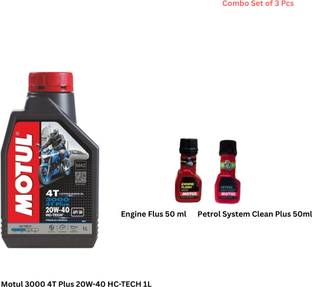 MOTUL MTCD-173 Motul 4T 3000 20W-40 Mineral Engine Oil 1L – Premium Bike Engine Protection Mineral Engine Oil