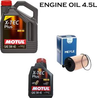 MOTUL X-Tec Plus 5W40 Engine Oil & Oil Filter Combo for Jetta Diesel Full-Synthetic Engine Oil
