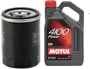MOTUL 4100 POWER 5W30 ENGINE OIL & OIL FILTER FOR OUTLANDER Synthetic Blend Engine Oil