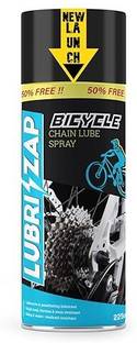 Shadow Securitronics Lubrizap 225 ml Bicycle Chain Premium lube Spray Enhanced Bicycle Performance Chain Oil