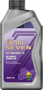 S-Oil 7 4T RIDER #5 SL/MA2 20W-40 Motorcycle High Performance Engine Oil