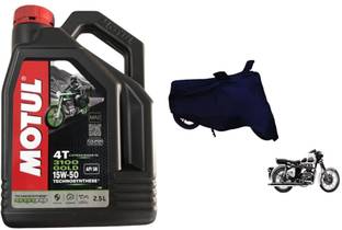 MOTUL 3100 15W50 2.5L ENGINE OIL AND BODY COVER FOR BULLET High Performance Engine Oil