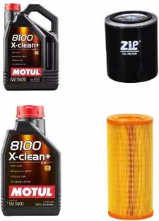 MOTUL 8100 XCLEAN 5W30 ENGINE OIL & OIL -AIR FILTER FOR BOLERO Full-Synthetic Engine Oil
