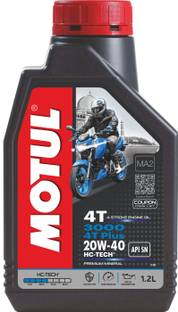 MOTUL 3000 4T Plus 20W-40HC-TECH Plus 20W-40 HC-Tech Mineral Engine Oil