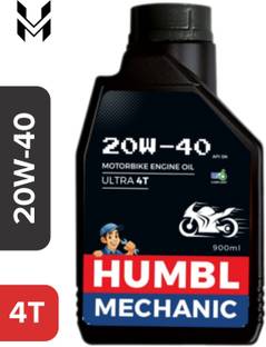 SUPERMINDA 20w-40 For All Types Of Modern Bikes and Automatic Gearless Scooters High-Mileage Engine Oil