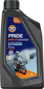 Gulf Pride 4T Ultra Plus 20W-40 2 Wheeler Bike High Performance Engine Oil