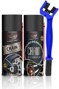 Moto Genius Bike Chain Lubricant and Chain Cleaner Spray With Cleaning Brush For Motorcycle and Bicycle Chain Oil
