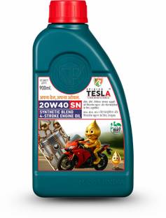 SPIDIGO TESLA 20W40 4T 900ML BIKE ENGINE OIL | BS6 READY | Synthetic Blend Engine Oil