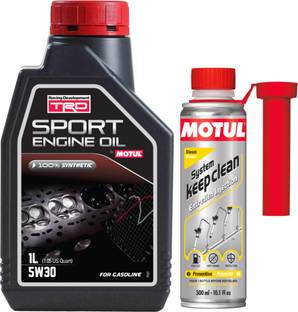 MOTUL TRD SPORT 5W30 Engine Oil (1L)With Diesel System Keep Clean 300ml Combo 5w30 Full-Synthetic Engine Oil
