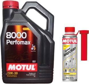 MOTUL 8000 PERFOMAX 5W30(3lit)+SYSTEM KEEP CLEAN DIESEL(300ml)Combo - Full-Synthetic Engine Oil