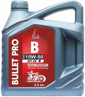 Aeronix Bullet Pro Fully 15W-50 API-SN Heavy Duty engine oil Compatible For Royal Enfield Bullets Synthetic Blend Engine Oil