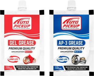AUTO PICKUP Premium 100g NLGI 3-4 Long Life Red Gel + AP-3 Calcium Based Bearing Grease