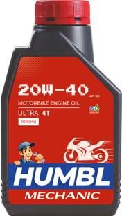 THE HUMBLE MECHANIC 20w-40 Fully Synthetic Engine Oil 4T Ultra Force, For all types of modern bikes and automatic gearless scooters High Performance Engine Oil