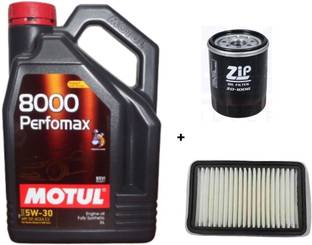 MOTUL 8000 Perfomax 5W-30, Oil & Air Filter Combo for Maruti CIAZ (PETROL) - Full-Synthetic Engine Oil
