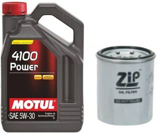 MOTUL 4100 POWER 5W30 ENGINE OIL & OIL FILTER FOR CIAZ Synthetic Blend Engine Oil