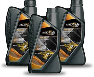 CELLFORCE 10W40 Synthetic 4-Stroke Engine Oil Maximum Engine Protection for Motorcycles | High Performance Engine Oil