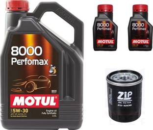 MOTUL 8000 Perfomax 5W-30 & Oil Filter Combo for Maruti SX4 (PETROL) - Full-Synthetic Engine Oil