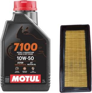 MOTUL 7100 10W50 1L with Bajaj Plsr 200Ns Air Filter Combo Full Synthetic Full-Synthetic Engine Oil