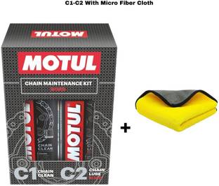 MOTUL C1 C2 Combo With MF Cloth Chain Oil