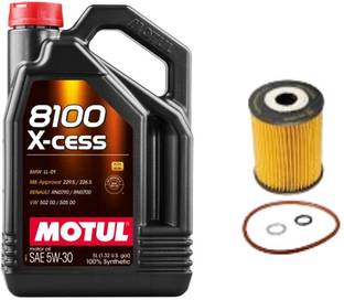 MOTUL 8100 XCESS 5W30 ENGINE OIL & OIL FILTER FOR OPTRA MAGNUM Full-Synthetic Engine Oil
