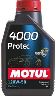 MOTUL 4000 Protec 20W-50 (1L) API SL Mineral Engine Oil Mineral Engine Oil