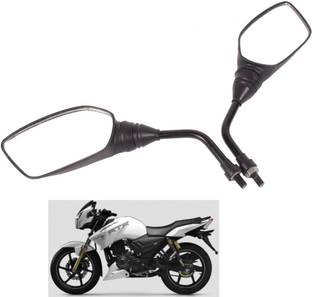 VKHAS Manual Rear View Mirror For TVS Universal For Bike