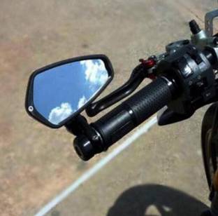 DvineAutoFashionZ Manual Rear View Mirror For Bajaj, Hero, Honda, KTM, Royal Enfield, Suzuki, Yamaha, TVS, Universal For Bike Standard 350 Twin Spark, Super Splendor, Thunderbird 350, Universal For Bike