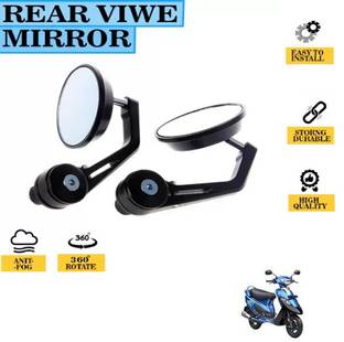 REPLEY Manual Rear View Mirror For TVS Scoot Pep Plus