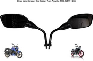 VKHAS Manual Dual Mirror, Rear View Mirror For TVS Appache RTR 160, Appache RTR 180
