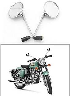 MODAROCK Manual Rear View Mirror For Royal Enfield Classic 350, Classic 500