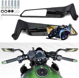GONAMA Motorcycle Bike Mirrors Set Adjustable Rotating Rear View Mirror Stealth Wind Bike Fairing Kit