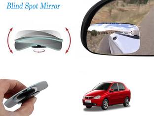 ROYAL AUTO MART Manual Rear View Mirror, Blind Spot Mirror, Dual Mirror For Tata, Universal For Car Indigo CS